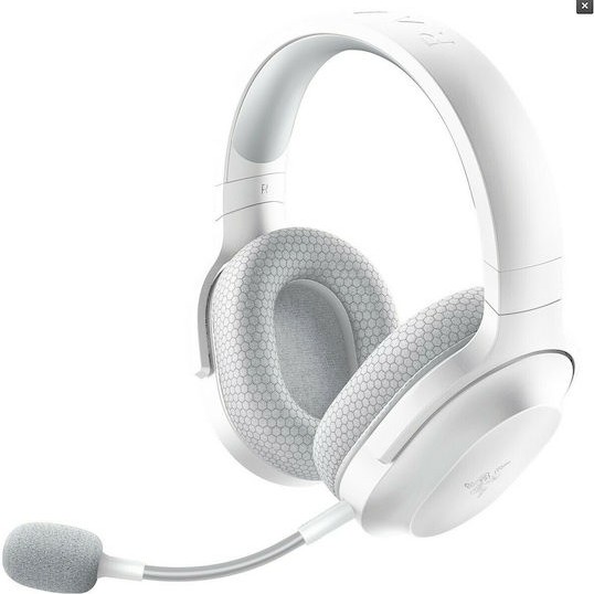 Razer Barracuda X Ασύρματο Over Ear Gaming Headset με σύνδεση 3.5mm / USB / Bluetooth Λευκό