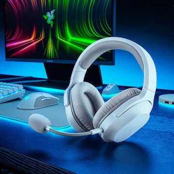 Razer Barracuda X Ασύρματο Over Ear Gaming Headset με σύνδεση 3.5mm / USB / Bluetooth Λευκό