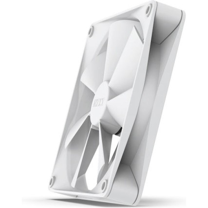 NZXT F140P Case Fan με Λευκό Φωτισμό και Σύνδεση 4-Pin PWM Λευκό