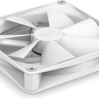NZXT F140P Case Fan με Λευκό Φωτισμό και Σύνδεση 4-Pin PWM Λευκό