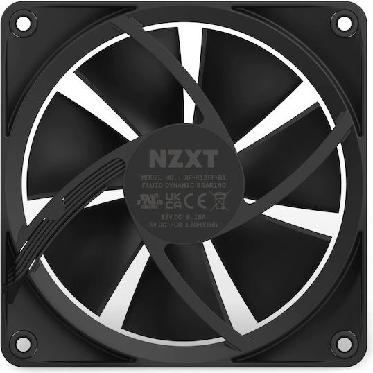 NZXT F120 RGB Case Fan με Σύνδεση 4-Pin PWM