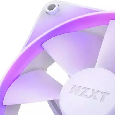 NZXT F120 RGB Case Fan με Σύνδεση 4-Pin PWM 3τμχ Λευκό