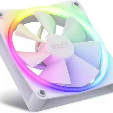 NZXT F120 RGB Case Fan με Σύνδεση 4-Pin PWM 3τμχ Λευκό