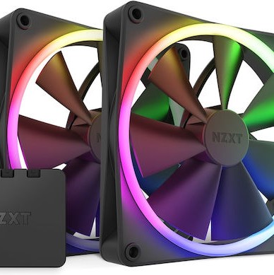 NZXT F140 RGB Case Fan με Σύνδεση 4-Pin PWM 2τμχ
