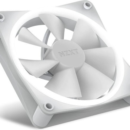 NZXT F120 RGB Case Fan με Σύνδεση 4-Pin PWM Λευκό