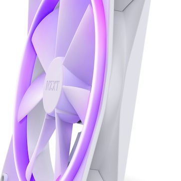 NZXT F140 RGB Case Fan με Σύνδεση 4-Pin PWM Λευκό
