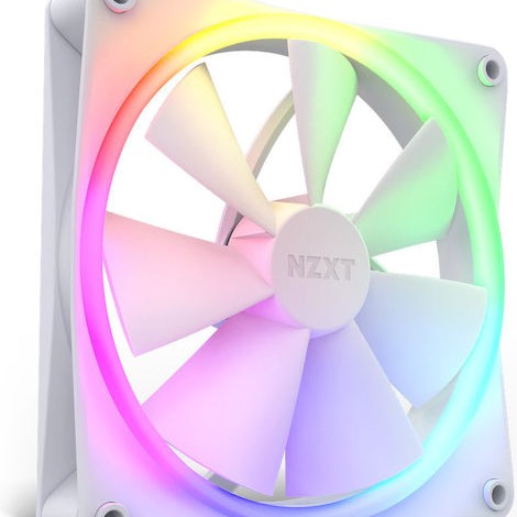 NZXT F140 RGB Case Fan με Σύνδεση 4-Pin PWM 2τμχ Λευκό