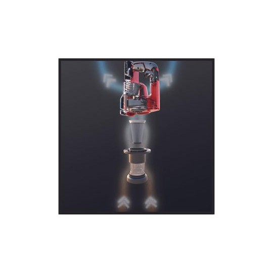 Einhell Επαναφορτιζόμενη Σκούπα 2 σε 1 Stick & Χειρός Χωρίς Φορτιστή & Μπαταρία Κόκκινη 2347180