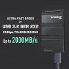 TeamGroup M200 USB 3.2 / USB-C Εξωτερικός SSD 1TB 2.5
