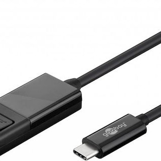 Goobay USB 2.0 Cable USB-C male - DisplayPort male Μαύρο 1.2m (79295)