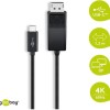 Goobay USB 2.0 Cable USB-C male - DisplayPort male Μαύρο 1.2m (79295)