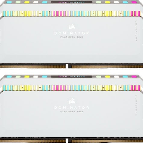 Corsair Dominator Platinum RGB DDR5 32GB RAM με 2x16GB Modules και Ταχύτητα 6200 για Desktop