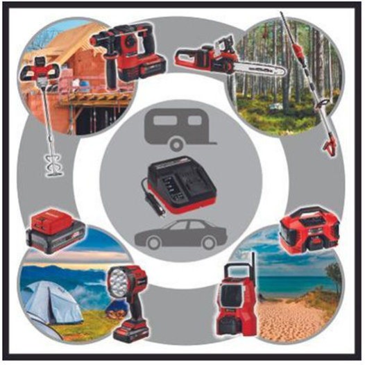 Einhell Φορτιστής Μπαταριών Εργαλείου 12V για Πρίζα Αυτοκινήτου 12V