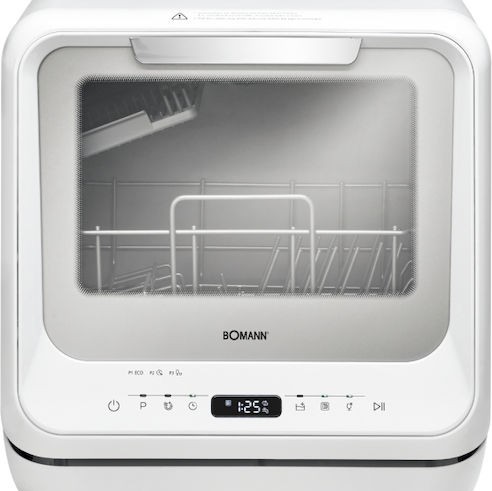 Bomann Πλυντήριο Πιάτων Πάγκου για 2 Σερβίτσια Π42xY43.5εκ. Λευκό
