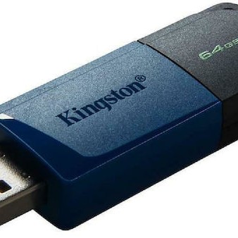 Kingston Datatraveler Exodia M 64GB USB 3.2 Stick Μαύρο