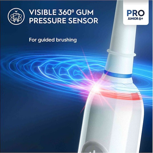 Oral-B Pro 3 Junior Ηλεκτρική Οδοντόβουρτσα για 6+ Χρονών Λευκό