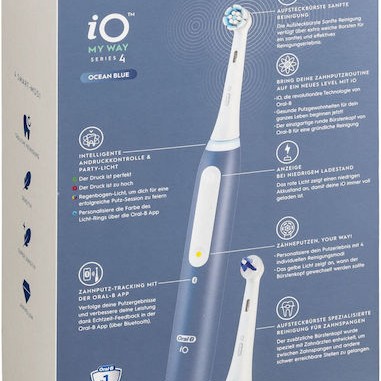 Oral-B iO My Way Ηλεκτρική Οδοντόβουρτσα με Αισθητήρα Πίεσης και Θήκη Ταξιδίου Μπλε