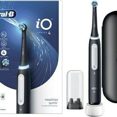 Oral-B iO Series 3n Ηλεκτρική Οδοντόβουρτσα με Αισθητήρα Πίεσης και Θήκη Ταξιδίου Μαύρη