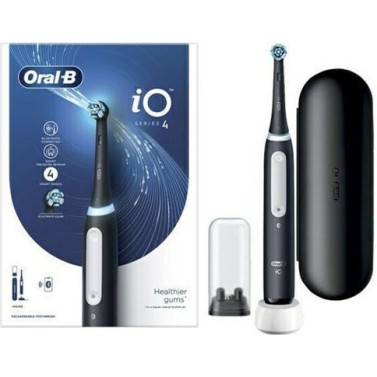 Oral-B iO Series 3n Ηλεκτρική Οδοντόβουρτσα με Αισθητήρα Πίεσης και Θήκη Ταξιδίου Μαύρη