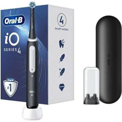 Oral-B iO Series 3n Ηλεκτρική Οδοντόβουρτσα με Αισθητήρα Πίεσης και Θήκη Ταξιδίου Μαύρη