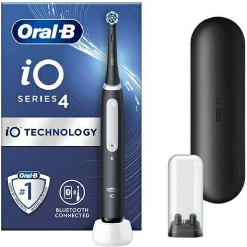 Oral-B iO Series 3n Ηλεκτρική Οδοντόβουρτσα με Αισθητήρα Πίεσης και Θήκη Ταξιδίου Μαύρη