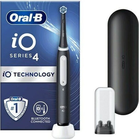 Oral-B iO Series 3n Ηλεκτρική Οδοντόβουρτσα με Αισθητήρα Πίεσης και Θήκη Ταξιδίου Μαύρη