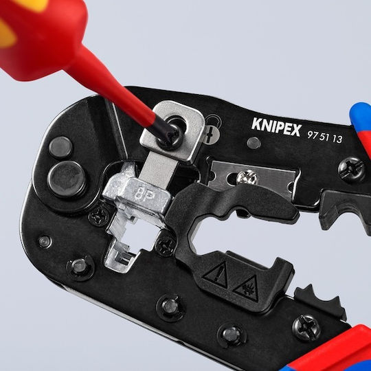 Knipex Πρέσα Ακροδεκτών Δικτύου RJ45 με Απογυμνωτή