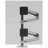 Ergotron LX Dual Stacking Επιτραπέζια Βάση για 2 Οθόνες έως 40