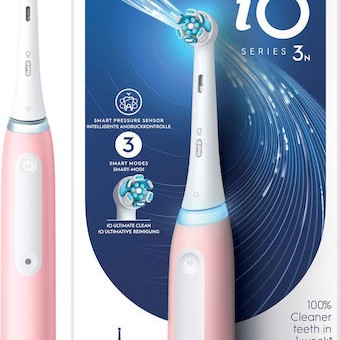 Oral-B iO Series 3 Ηλεκτρική Οδοντόβουρτσα με Αισθητήρα Πίεσης Blush Pink
