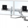 Ergotron LX Dual Direct Βάση Γραφείου για 2 Οθόνες με Βραχίονα Λευκή