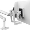 Ergotron LX Dual Direct Βάση Γραφείου για 2 Οθόνες με Βραχίονα Λευκή
