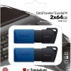 Kingston DataTraveler Exodia M Duo 64GB USB 3.2 Stick Μαύρο 2τμχ