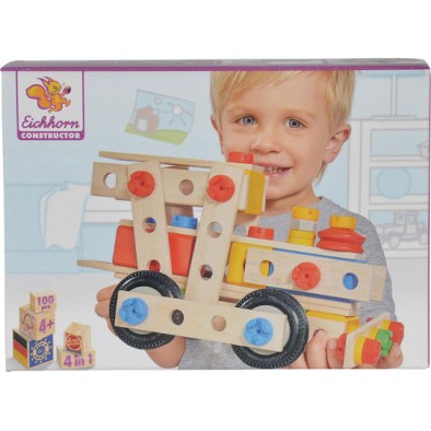 Eichhorn Παιχνίδι Κατασκευών Ξύλινo Heros Constructor για Παιδιά 4+ Ετών