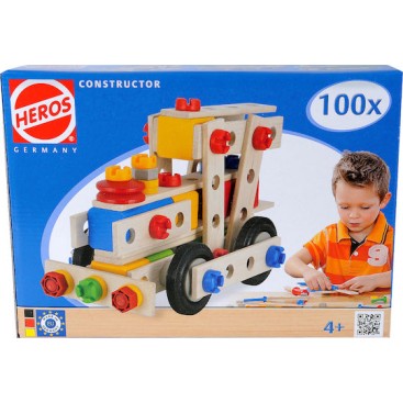 Eichhorn Παιχνίδι Κατασκευών Ξύλινo Heros Constructor για Παιδιά 4+ Ετών