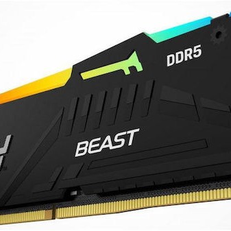 Kingston Fury Beast RGB DDR5 32GB RAM με 2x16GB Modules και Ταχύτητα 5200 για Desktop