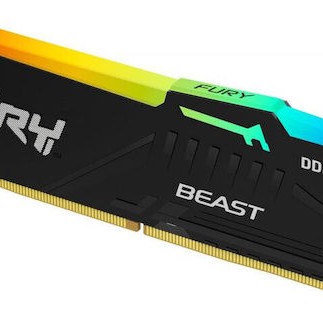 Kingston Fury Beast RGB DDR5 32GB RAM με 2x16GB Modules και Ταχύτητα 5200 για Desktop