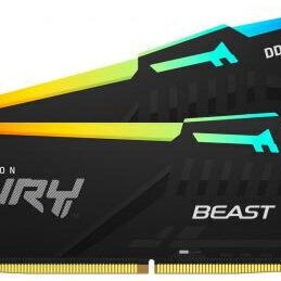 Kingston Fury Beast RGB DDR5 32GB RAM με 2x16GB Modules και Ταχύτητα 5200 για Desktop
