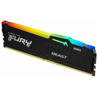 Kingston Fury Beast RGB DDR5 με Module 1x16GB και Ταχύτητα 5600 για Desktop