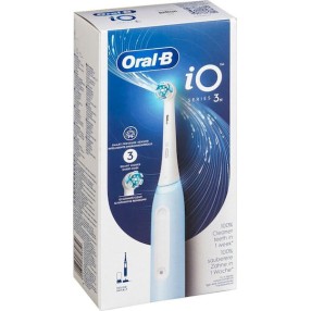 Oral-B iO Series 3N Ηλεκτρική Οδοντόβουρτσα με Αισθητήρα Πίεσης και Θήκη Ταξιδίου Μπλε