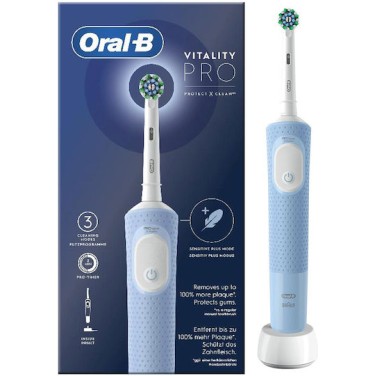Oral-B Vitality Pro Protect X Clean Ηλεκτρική Οδοντόβουρτσα Μπλε