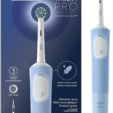 Oral-B Vitality Pro Protect X Clean Ηλεκτρική Οδοντόβουρτσα Μπλε