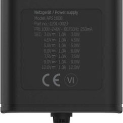 Ansmann APS 1000 Universal Τροφοδοτικό 12W με σετ βυσμάτων