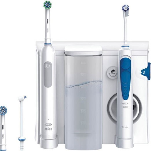Oral-B Center Oxyjet Oral Irrigator Ηλεκτρική Οδοντόβουρτσα Λευκή