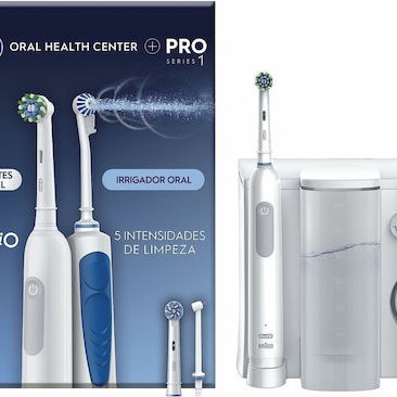 Oral-B Center Oxyjet Oral Irrigator Ηλεκτρική Οδοντόβουρτσα Λευκή