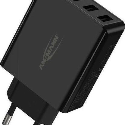 Ansmann Φορτιστής Χωρίς Καλώδιο με 4 Θύρες USB-A 30W Μαύρος (HC430)