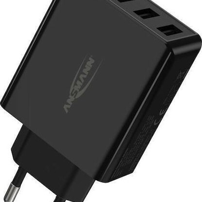 Ansmann Φορτιστής Χωρίς Καλώδιο με 4 Θύρες USB-A 30W Μαύρος (HC430)