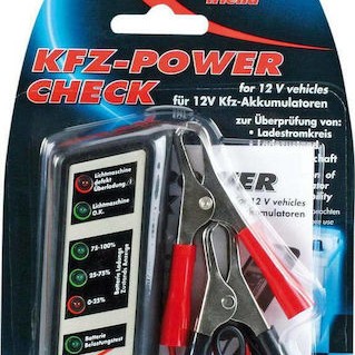 Ansmann Car Power Check Ψηφιακό Battery Tester με Κροκοδειλάκια