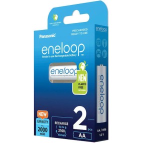 Panasonic Eneloop R6 Επαναφορτιζόμενες Μπαταρίες AA 2000mAh 2τμχ
