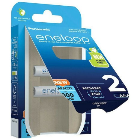 Panasonic Eneloop Επαναφορτιζόμενες Μπαταρίες AAA Ni-MH 800mAh 1.2V 2τμχ