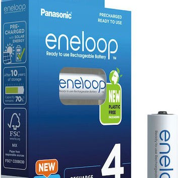 Panasonic Eneloop Επαναφορτιζόμενες Μπαταρίες AA Ni-MH 2000mAh 4τμχ